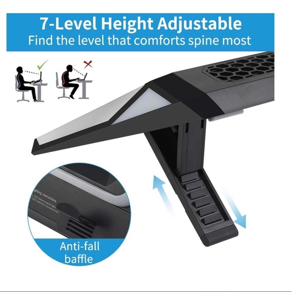 AFMAT Laptop Cooler Laptop Cooling Pad‎ - Picture 2 of 4